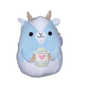NWT Squishmallows 12" DOMINGO the Goat with Egg Blue Easter Plush Doll